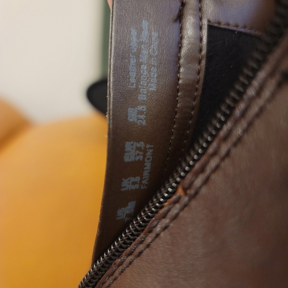 NATURALIZER Fairmonf Brown Leather Ankle Boots Size 7.5 - Picture 2 of 7